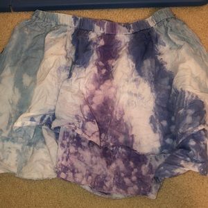 SKY TIE DYE x LAYERED SKIRT ☮️💙